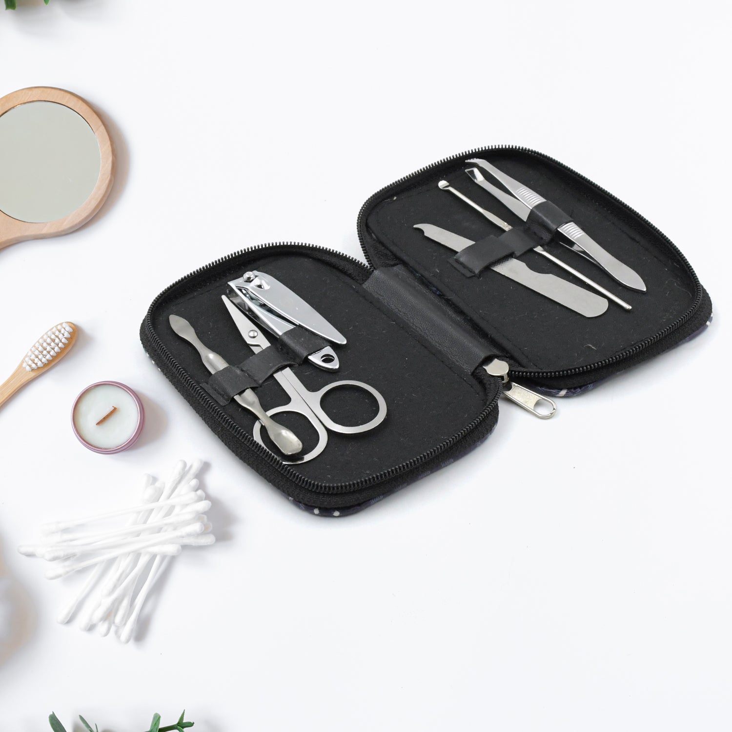 6735 Nail Scissors Professional Nail Clippers Kit Manicure Set 6 Pieces Top Grade Stainless Steel Grooming Kit With Travel Case For Travel Or Home Manicure Set (6 Pc Set) 6735 Nail Scissors Professional Nail Clippers Kit Manicure Set 6 Pieces Top Grade Stainless Steel Grooming Kit With Travel Case For Travel Or Home Manicure Set (6 Pc Set)